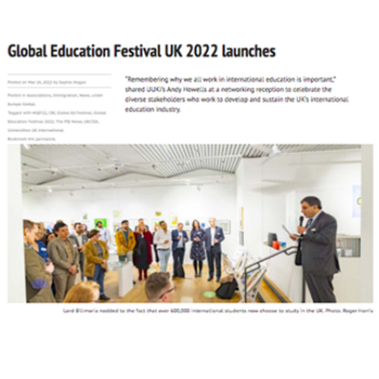 Global Education Festival UK launched in London